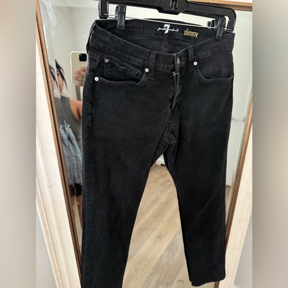 7 for all mankind black jeans